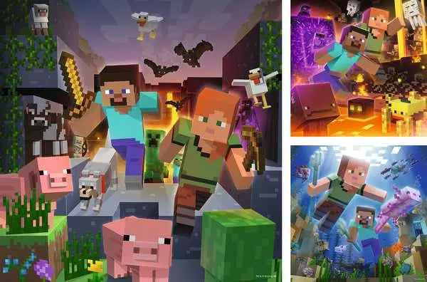 Minecraft Biomes 3x49pc