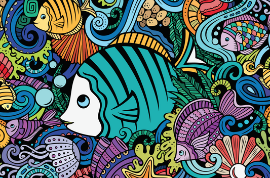 Fish Doodle Micro Tube 150pc