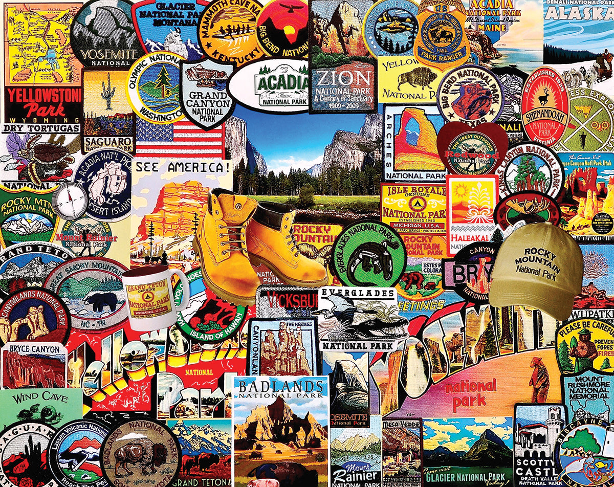 National Park Badges 1000pc