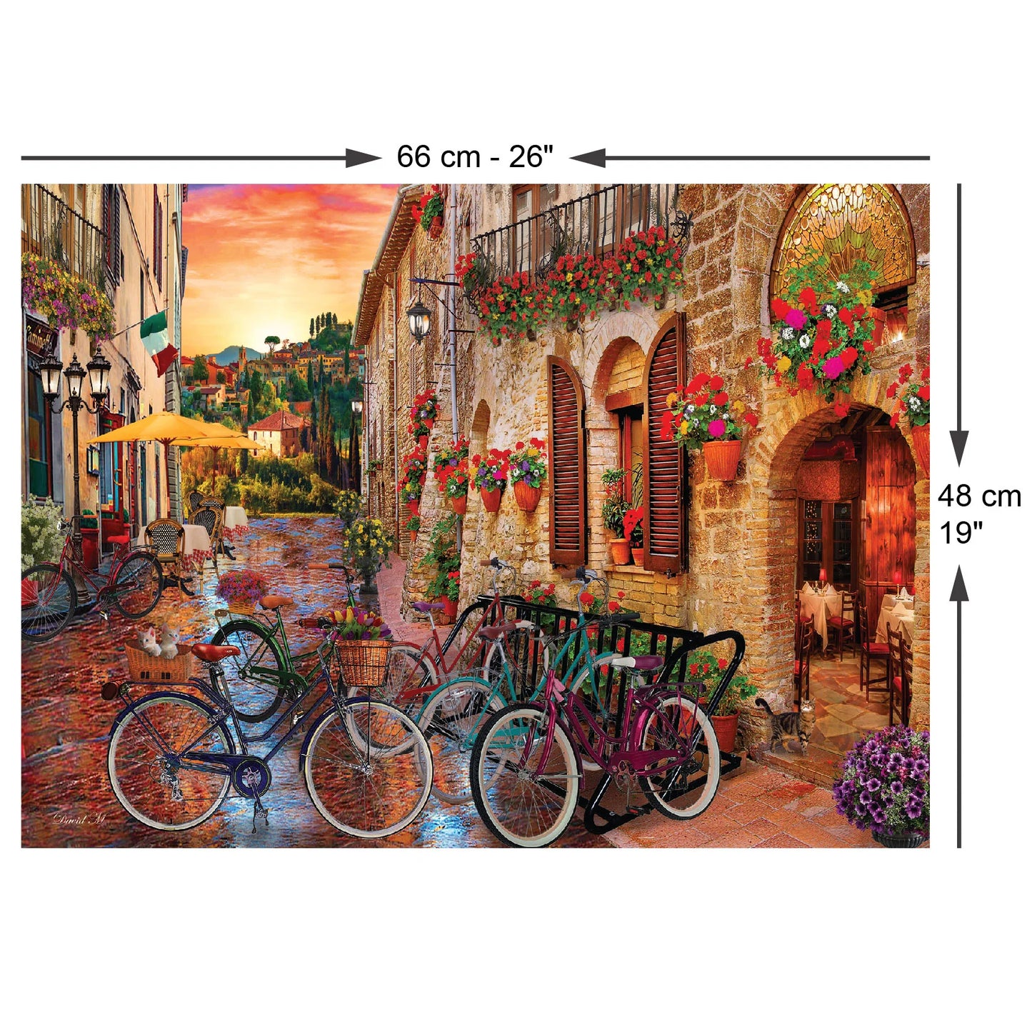 Biking in Tuscany 1000pc