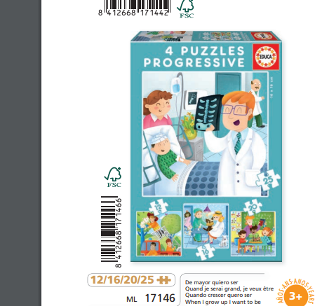 When I Grow Up 12-16-20-25 Progressive Puzzle
