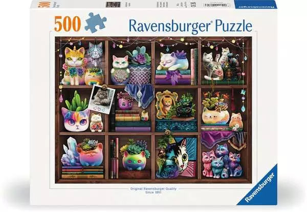 Cubby Cats and Succulents 500pc