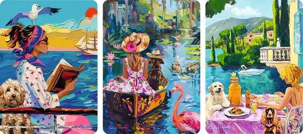 Have Dog, Will Travel Mini Puzzle Set 3x 100pc