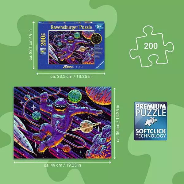 Outer Space Adventure - Glow in the Dark 200pc