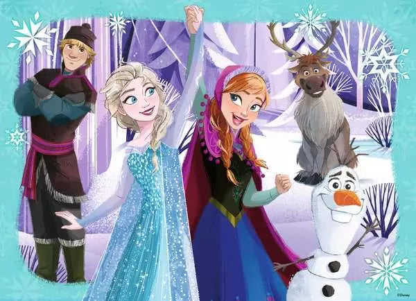 Disney Frozen Bumper Puzzle Pack 4x100pc