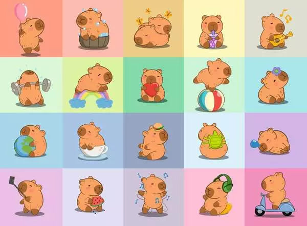 Capybara 100pc