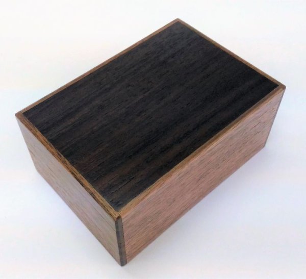 14 Steps Rosewood & Walnut Himitsu-bako (Authentic Japanese Puzzle Box)