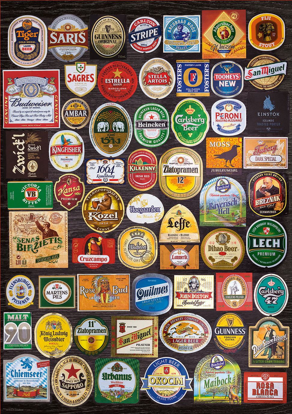 Beer Labels Collage 1500pc