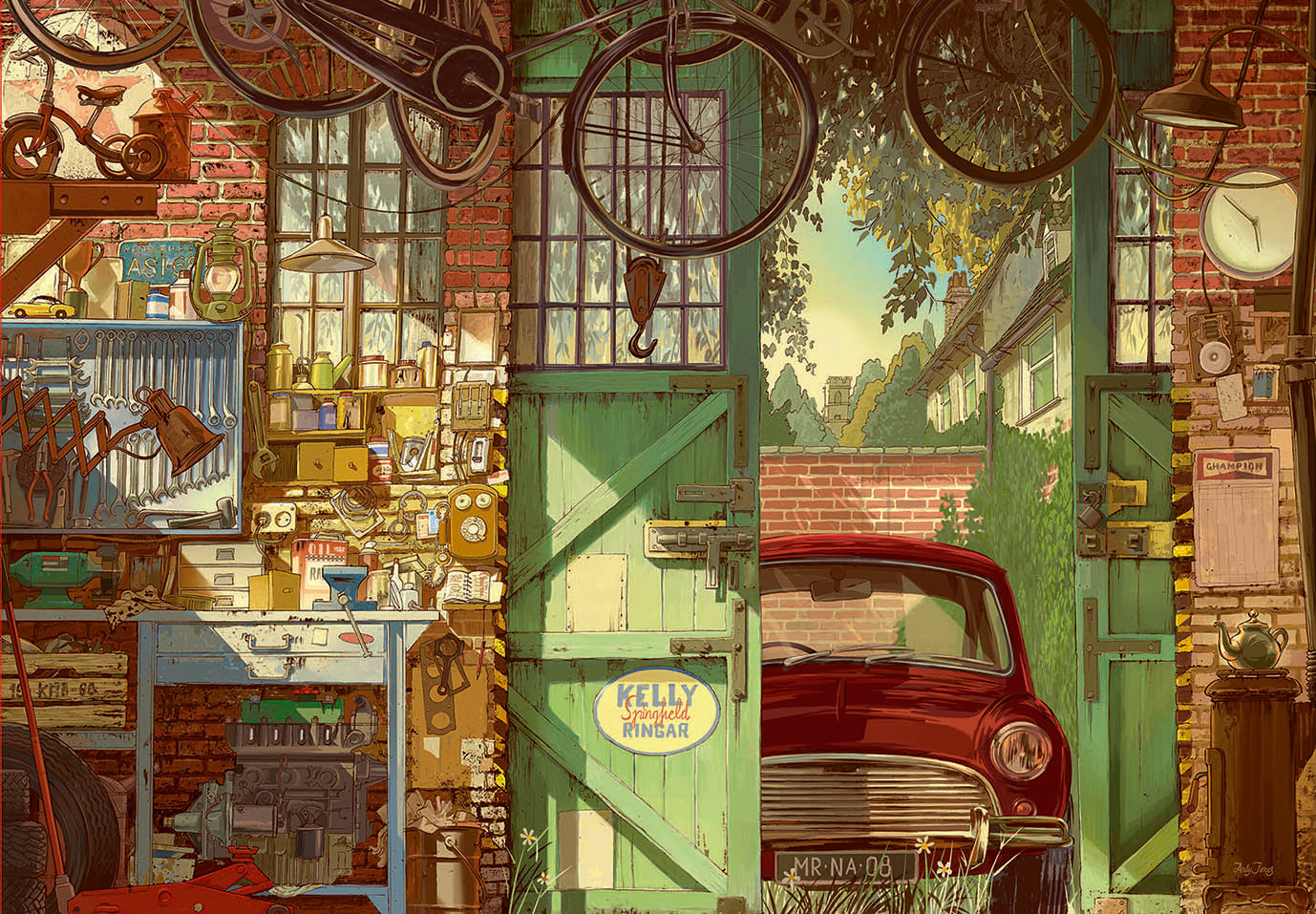 Old Garage, Arly Jones 1500pc