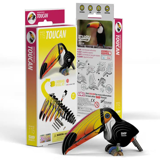 Eugy 3D Wood Puzzle: Toucan