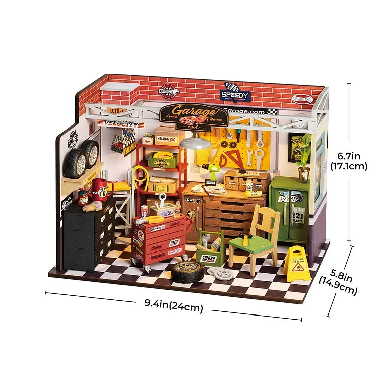 Miniature House Kit: Garage Workshop