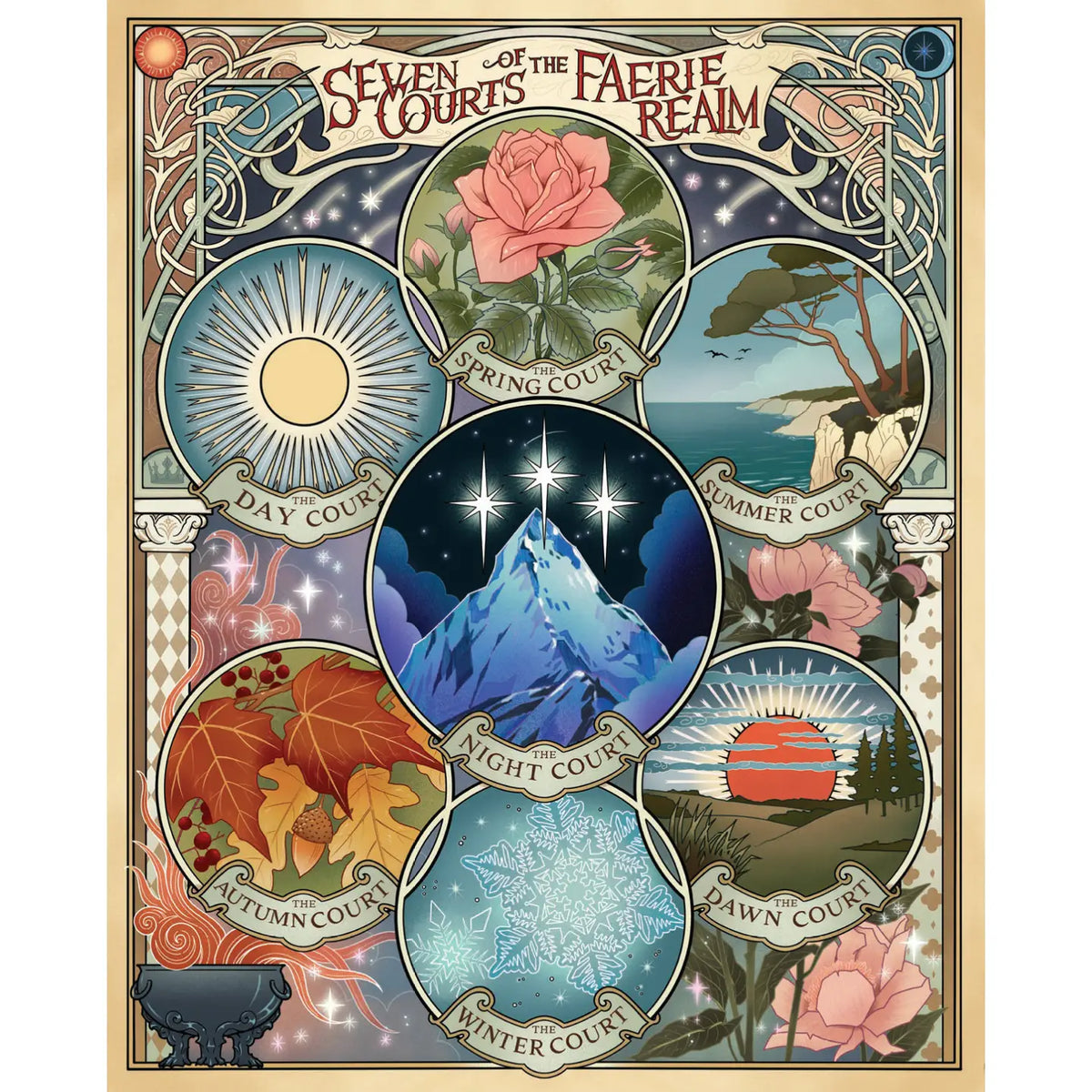 A Court of Thorns and Roses: Official Seven Courts of the Faerie Realm 1000pc