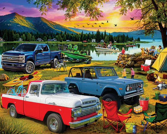 Family Day at the Lake 1000pc