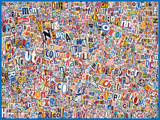 USA Word Map 500p