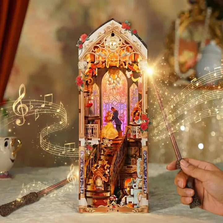 Book Nook: Enchanted Rose with Dust Cover