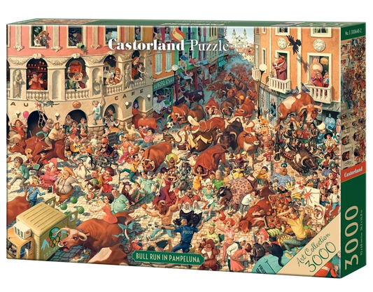 Bull Run in Pampeluna 3000pc