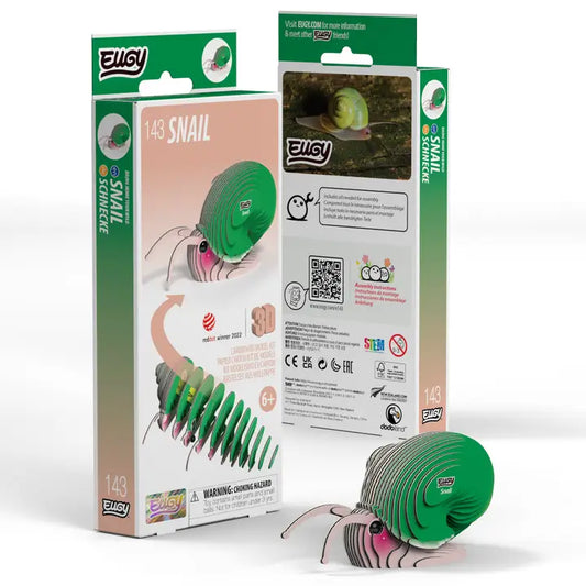 Eugy 3D Wood Puzzle: Snail