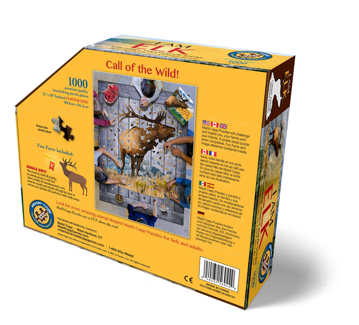 I AM Elk - Shaped 1000pc