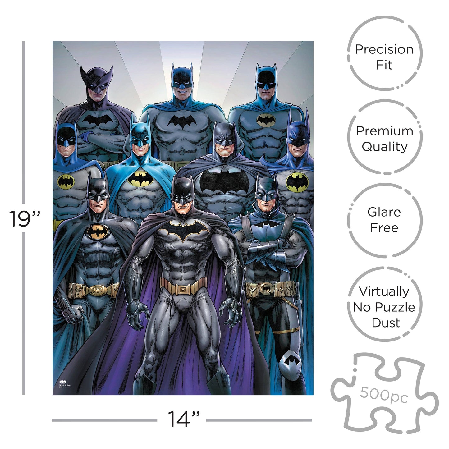 DC Comics Batman Suits 500pc