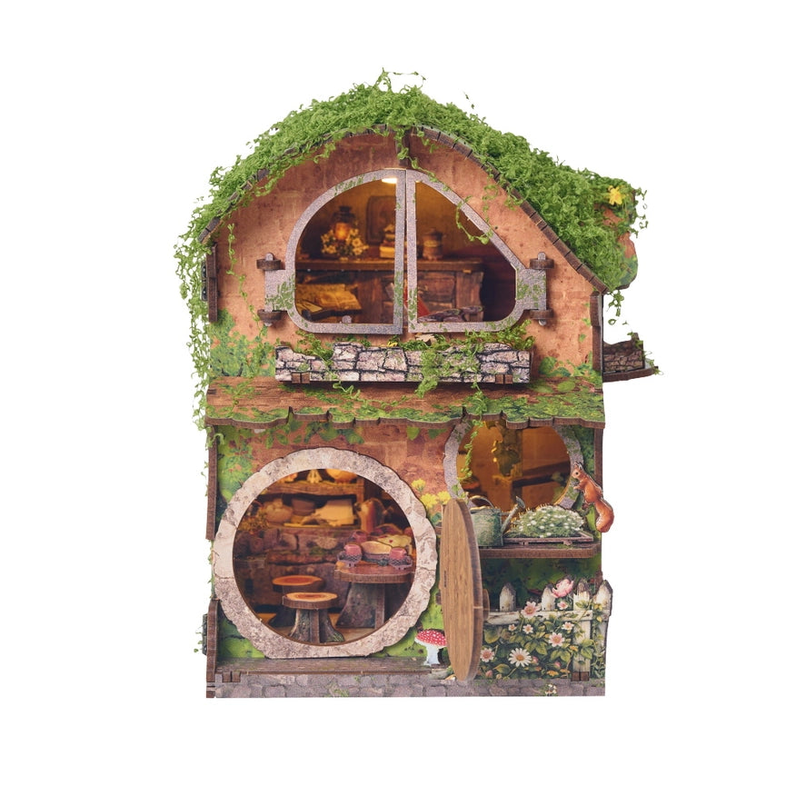 Miniature House Kit: Woodland Daisy Cabin