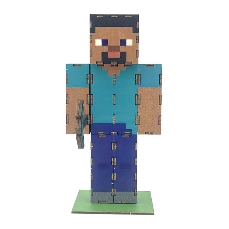 Minecraft: Steve 3D Wood Model Kit
