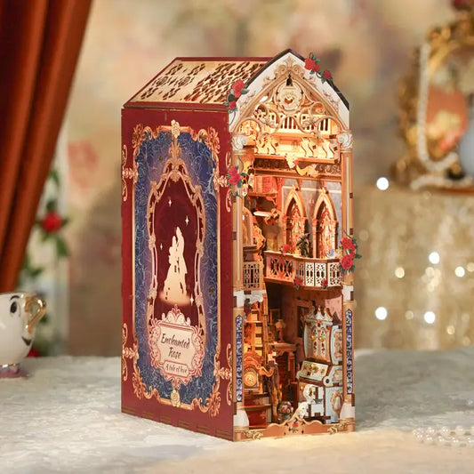 Book Nook: Enchanted Rose with Dust Cover