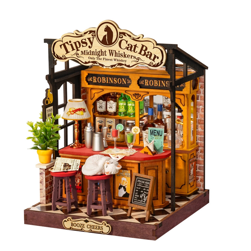 Miniature House Kit: Tipsy Cat Bar