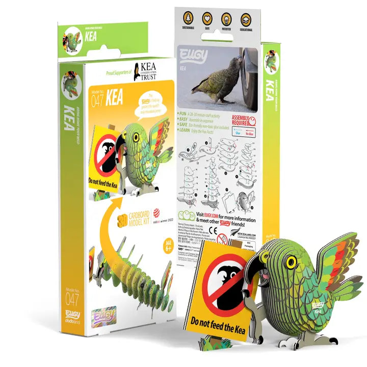 Eugy 3D Wood Puzzle: Kea