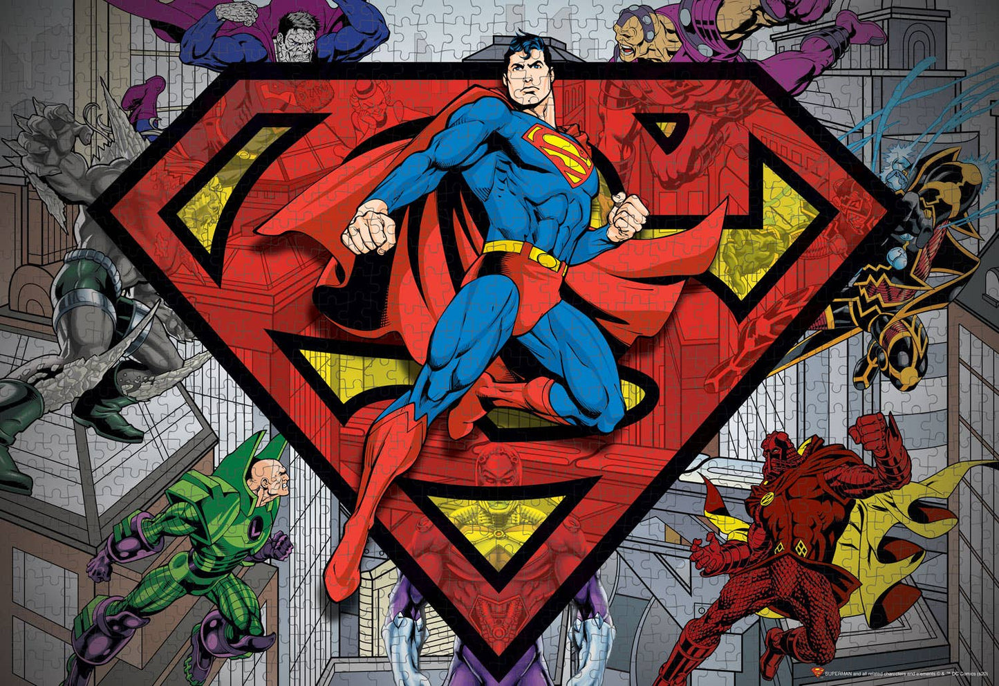 Superman and Villains 1000 piece puzzle