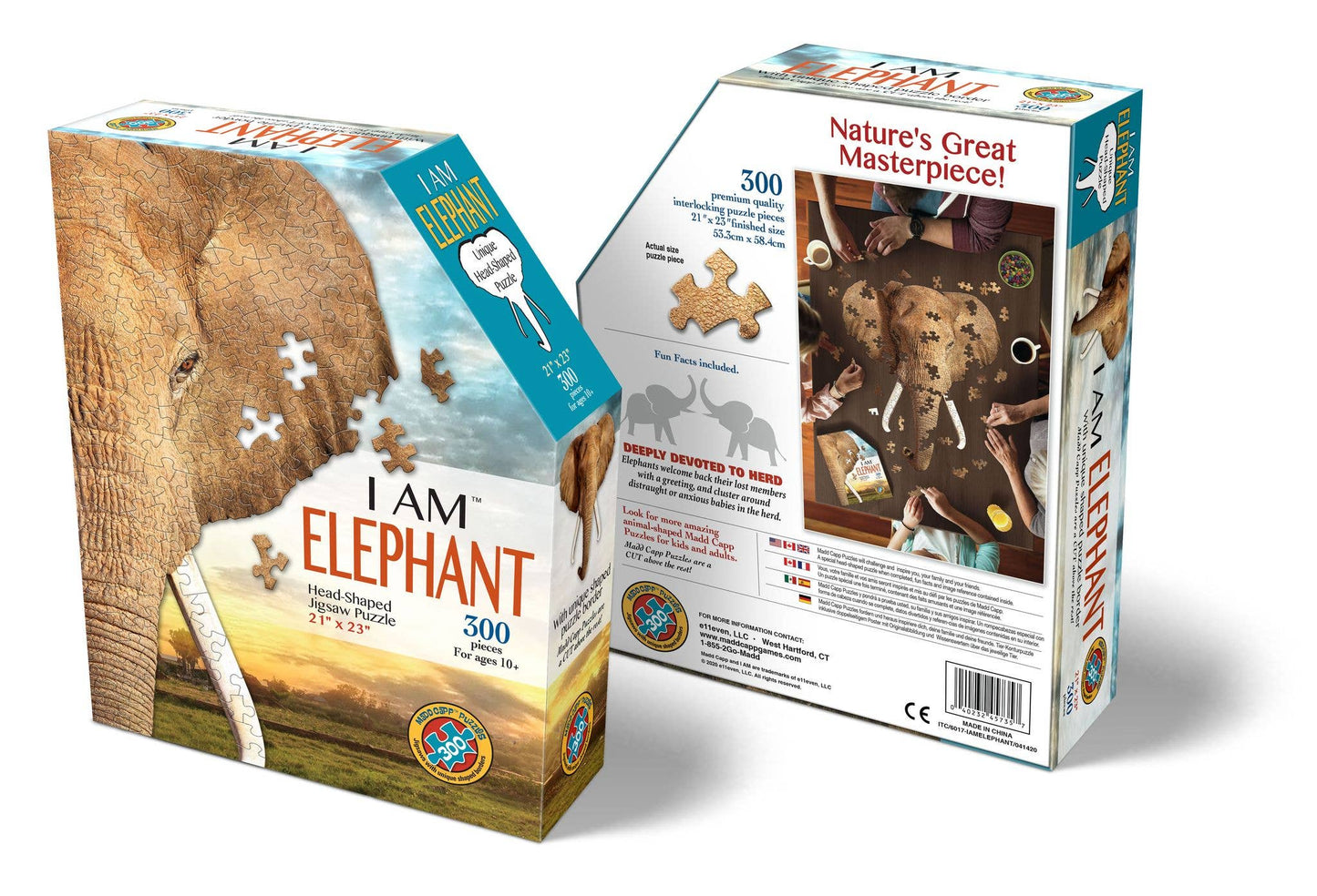 I AM Elephant - Shaped 300pc