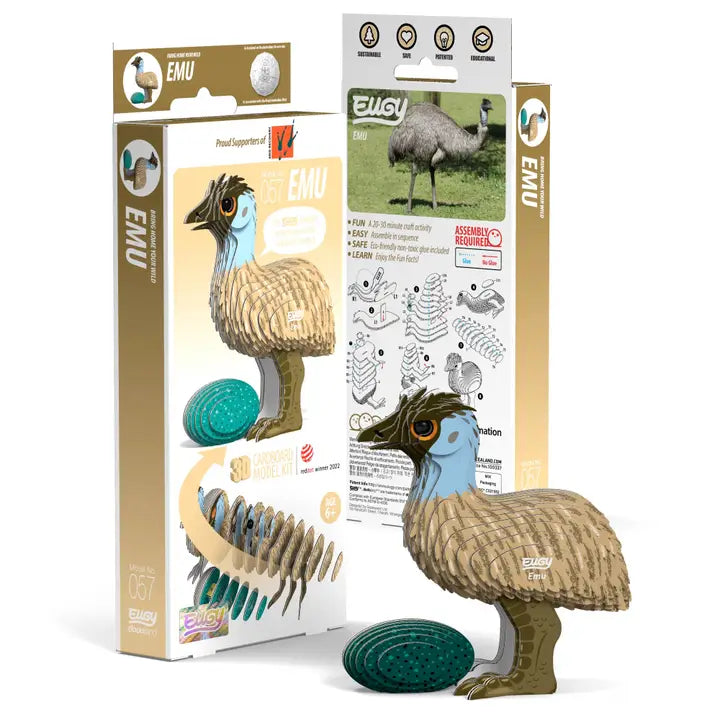 Eugy 3D Wood Puzzle: Emu