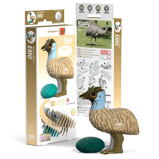 Eugy 3D Wood Puzzle: Emu