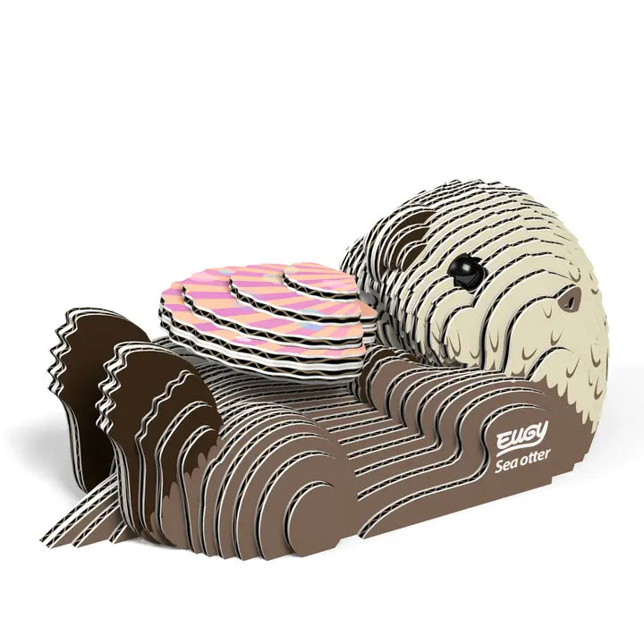 Eugy 3D Wood Puzzle: Sea Otter