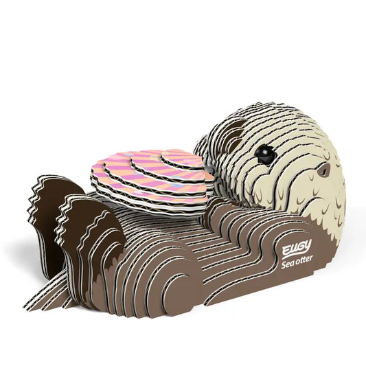 Eugy 3D Wood Puzzle: Sea Otter