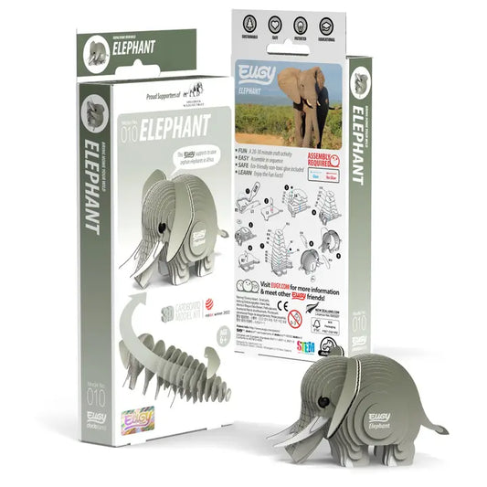 Eugy 3D Wood Puzzle: Elephant