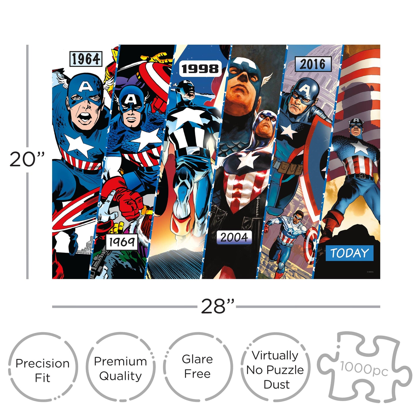Marvel Captain America Timeline 1000pc