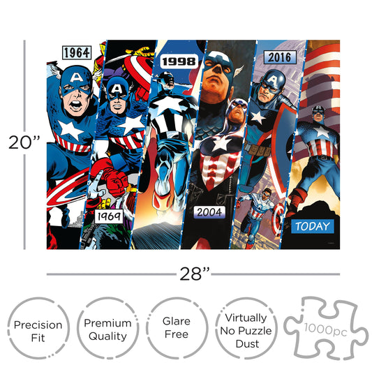 Marvel Captain America Timeline 1000pc