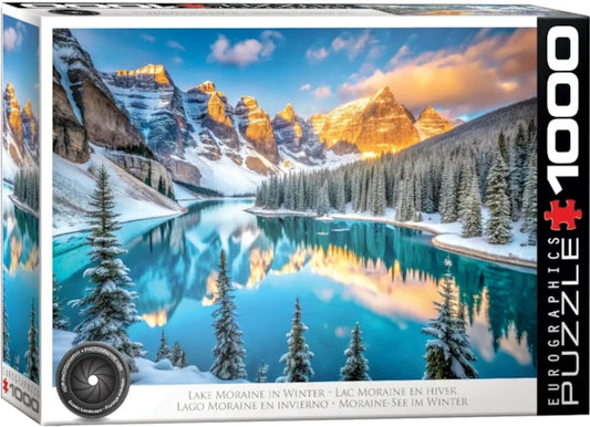 Lake Moraine in Winter 1000pc
