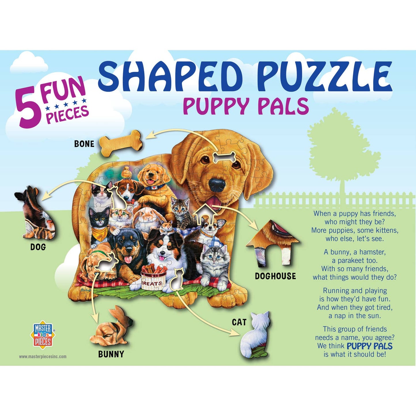 Puppy Pals Shaped - 100pc