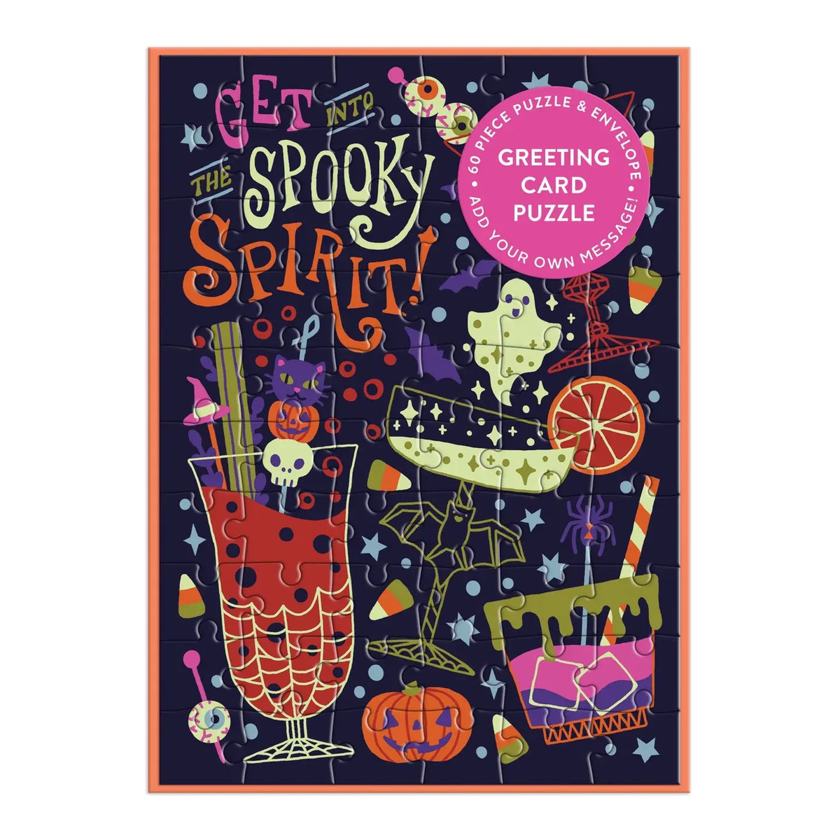 Get into the Spooky Spirit Greeting Card 60pc