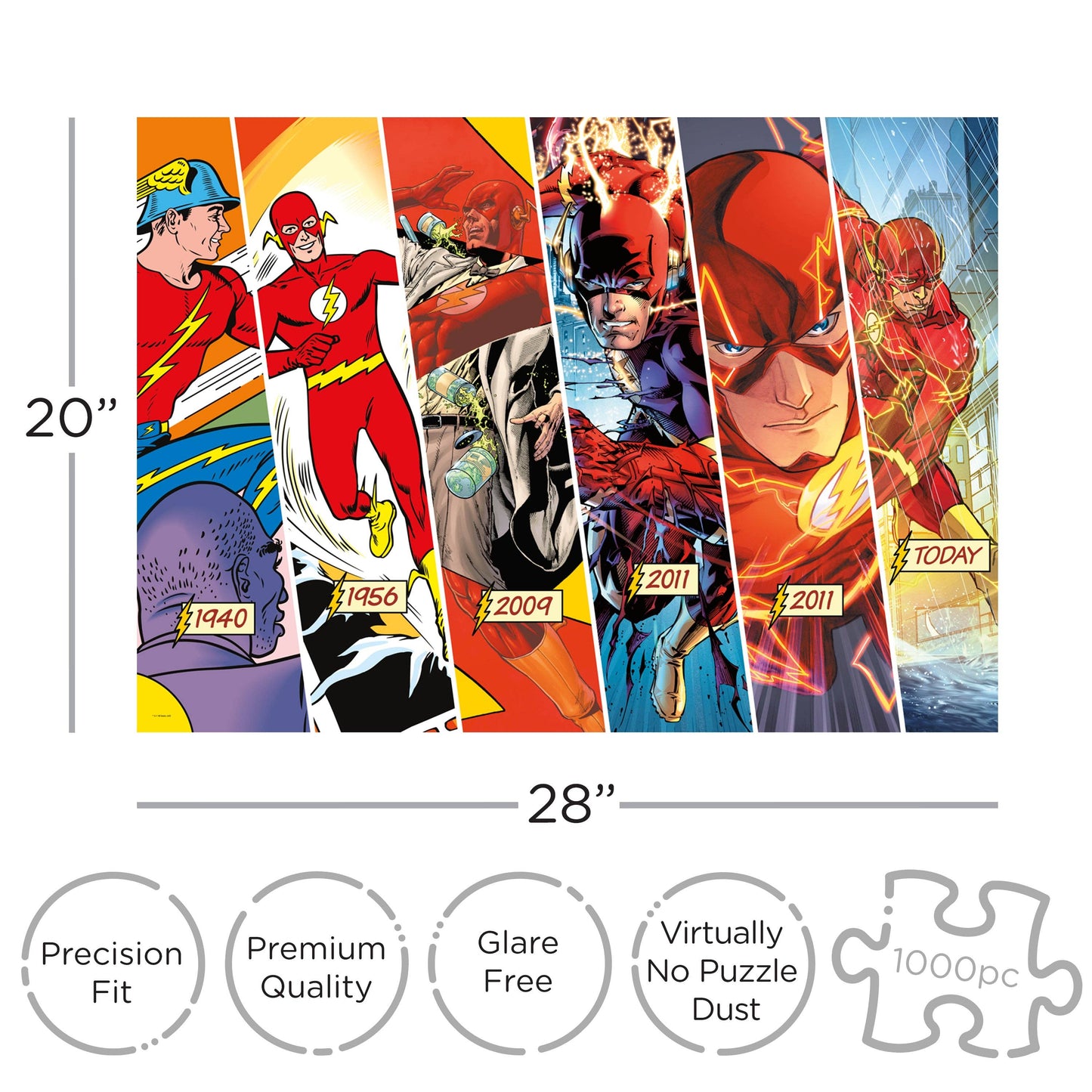 DC Comics The Flash Timeline 1000pc