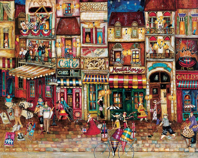 Streets of France by Jennifer Garant 1000pc