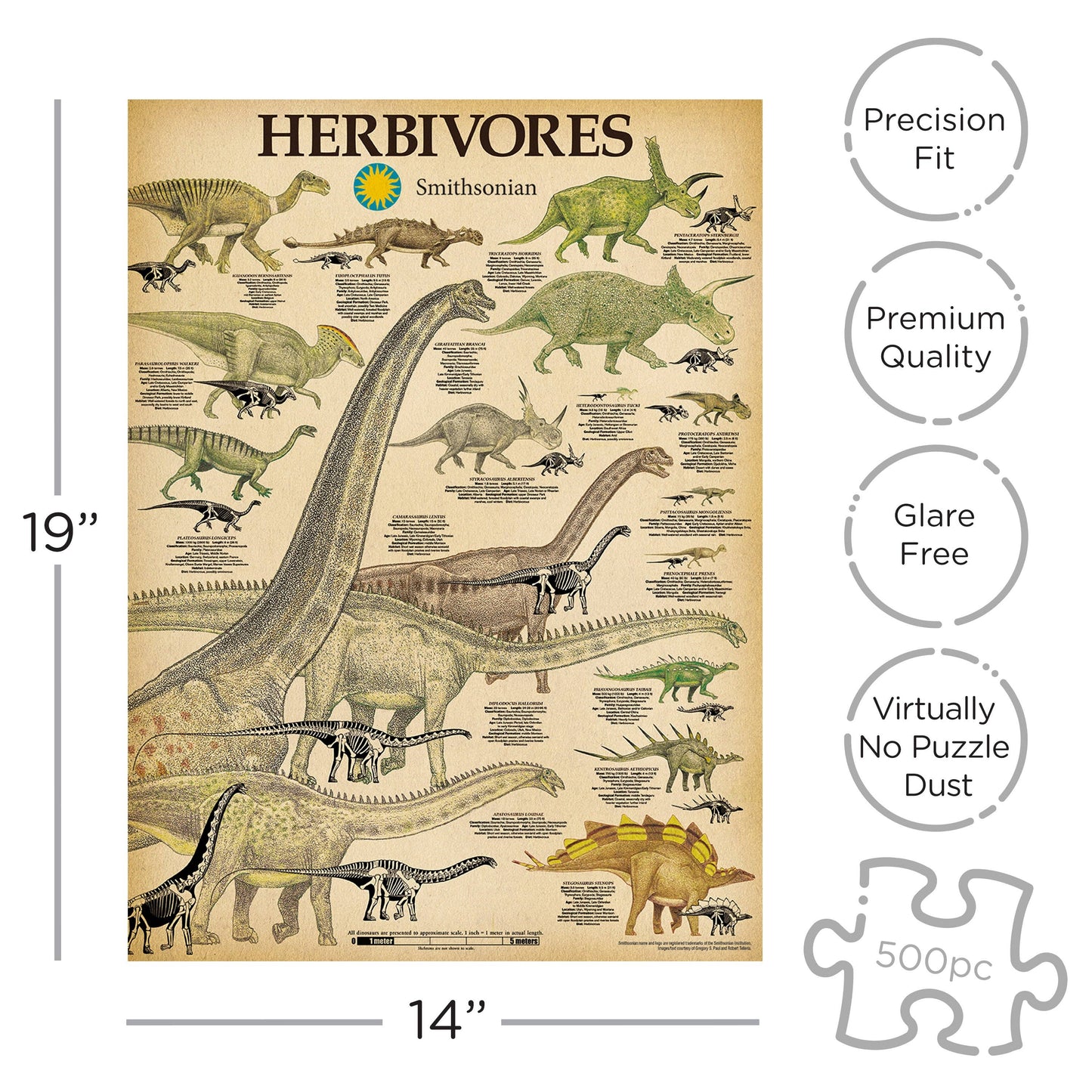 Smithsonian Herbivores 500pc