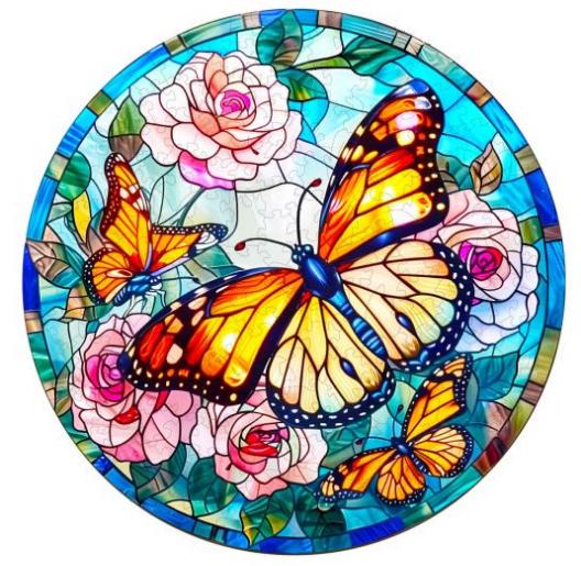 Stained Glass Butterfly (L)
