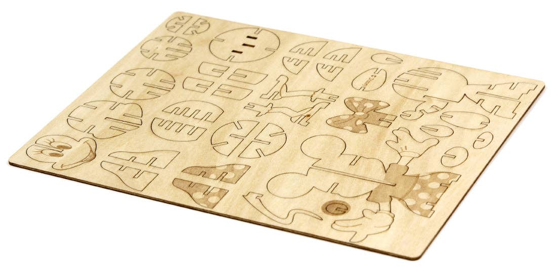 Disney: Minnie Mouse Book and 3D Wood Model