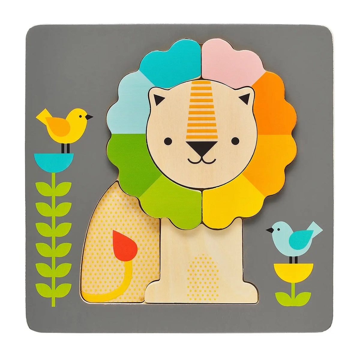 Little Lion Chunky Wood Puzzle 5pc