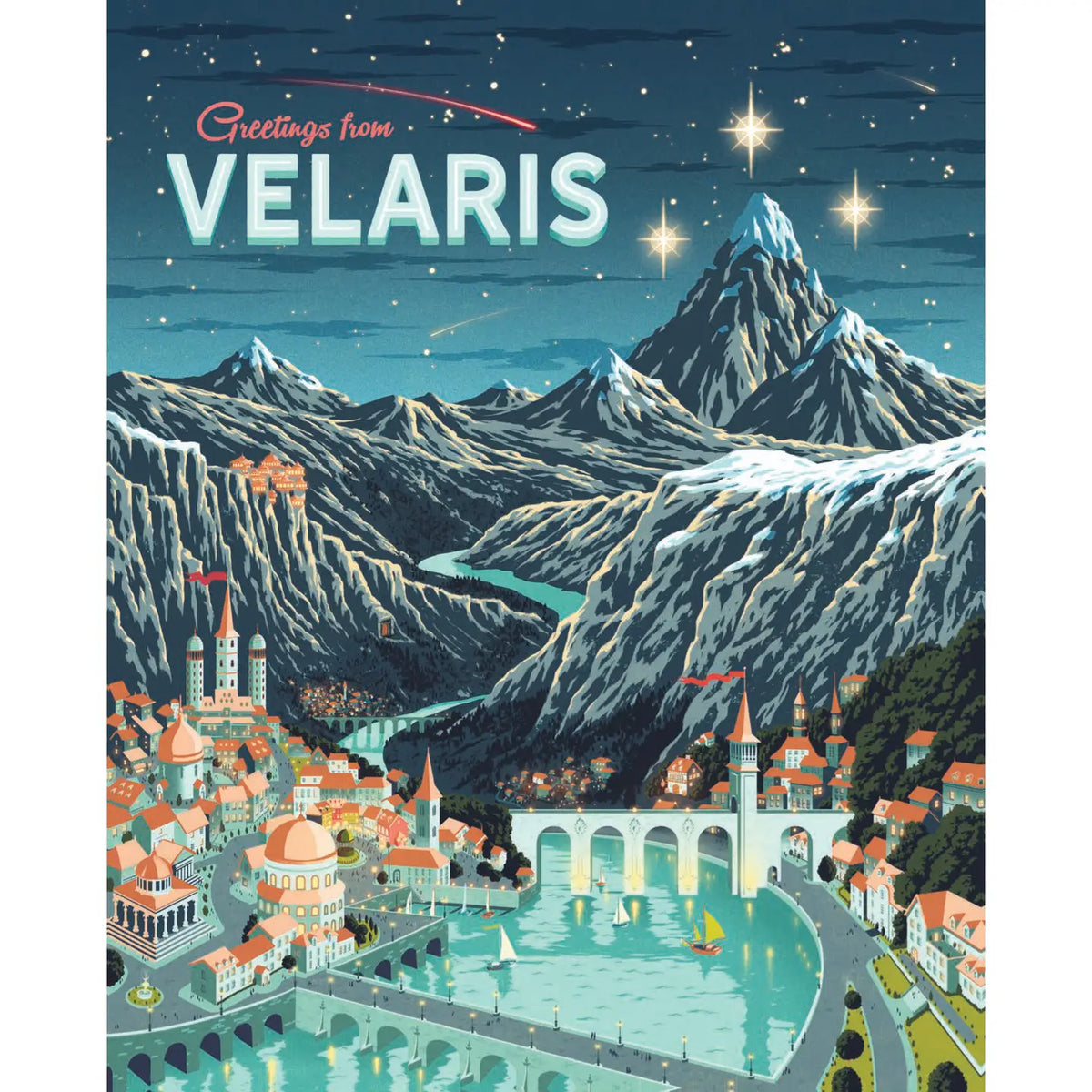 A Court of Thorns and Roses: Official Greetings from Velaris 1000pc