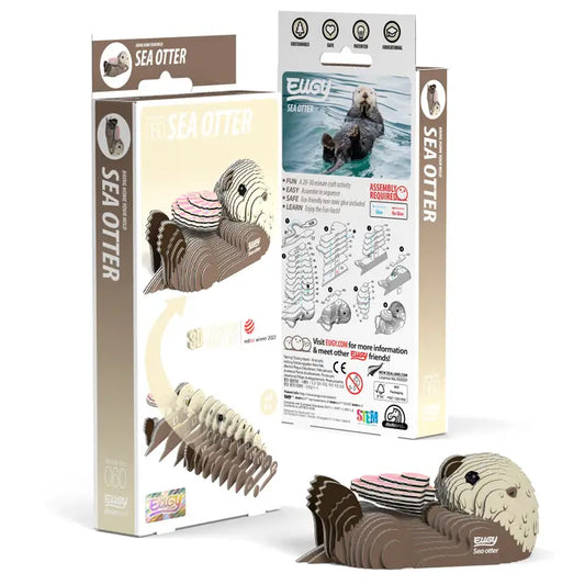 Eugy 3D Wood Puzzle: Sea Otter