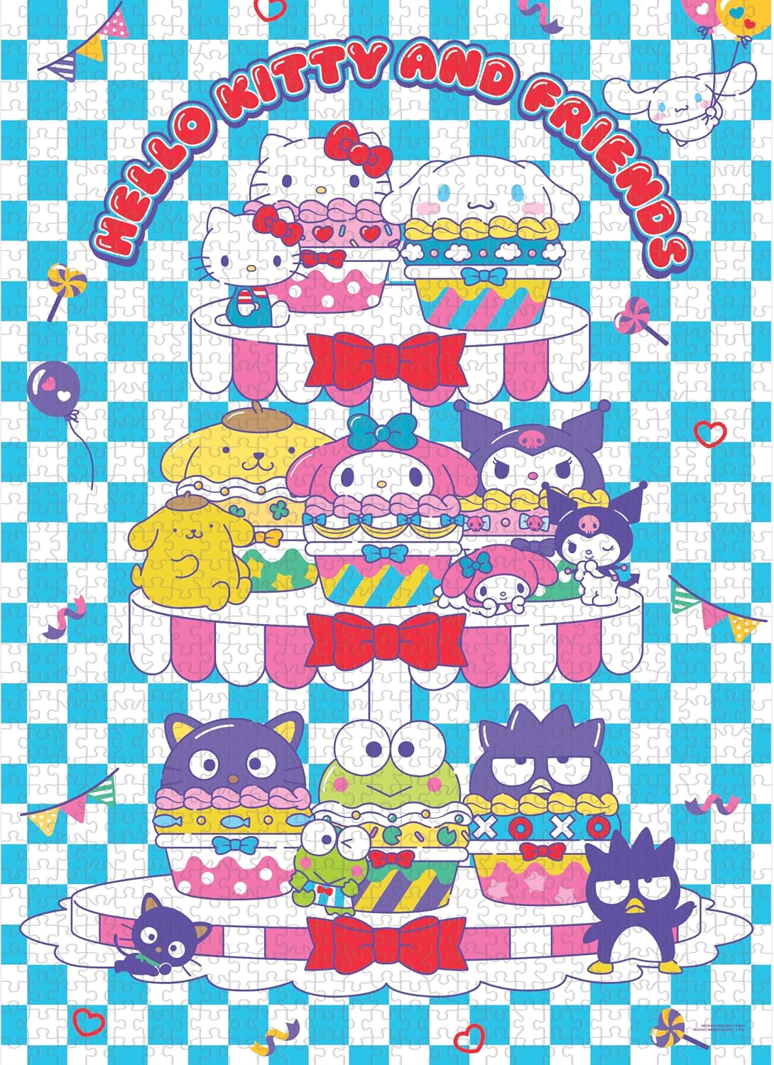 Hello Kitty and Friends Sweet Cupcakes 1000pc