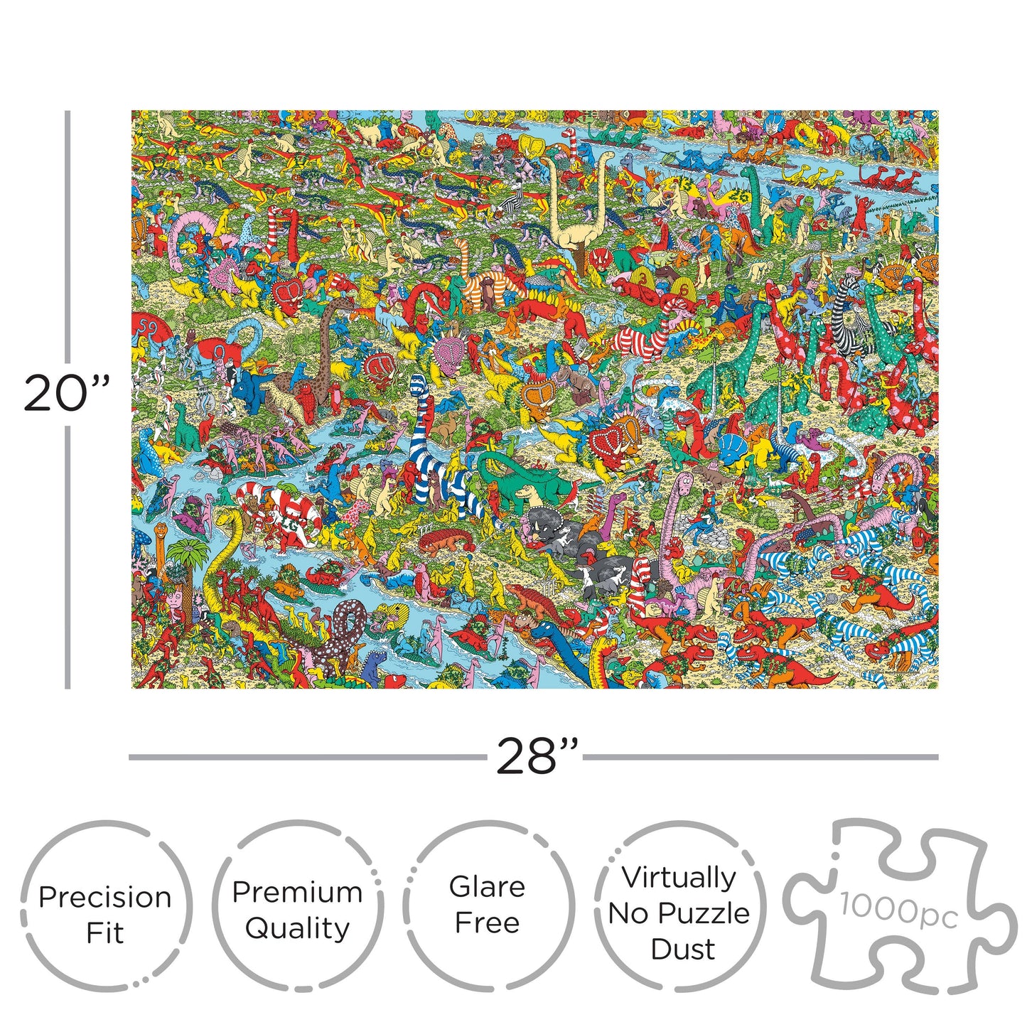 Where's Waldo Dinosaurs 1000pc